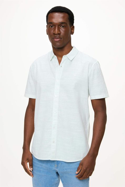 Camisa-Masculina-Manga-Curta-Grid-Frente--