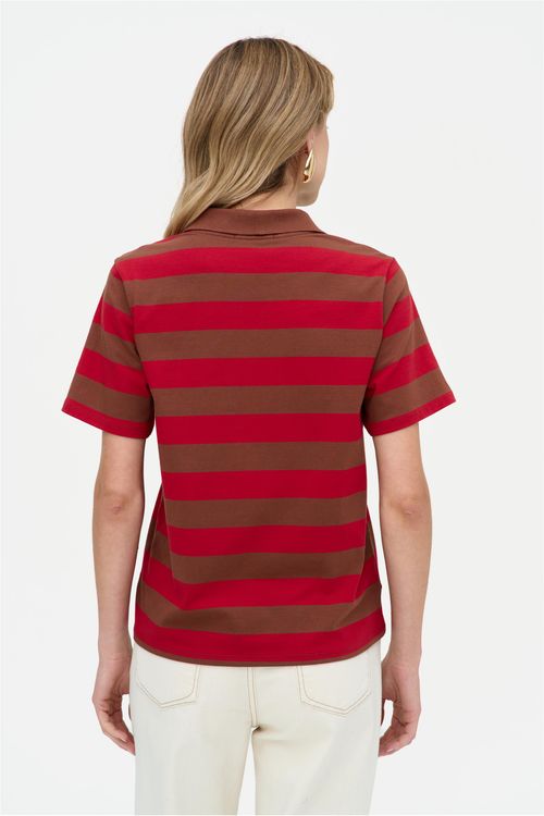 Camisa Polo Manga Curta Feminina