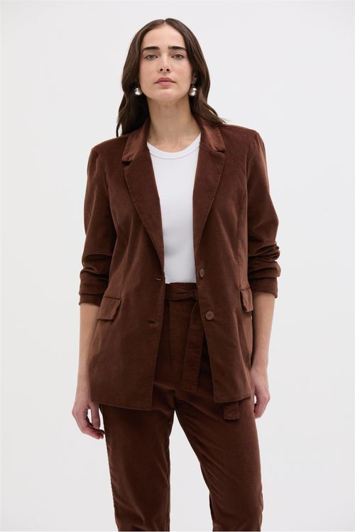 Blazer Feminino em Veludo Cotelê