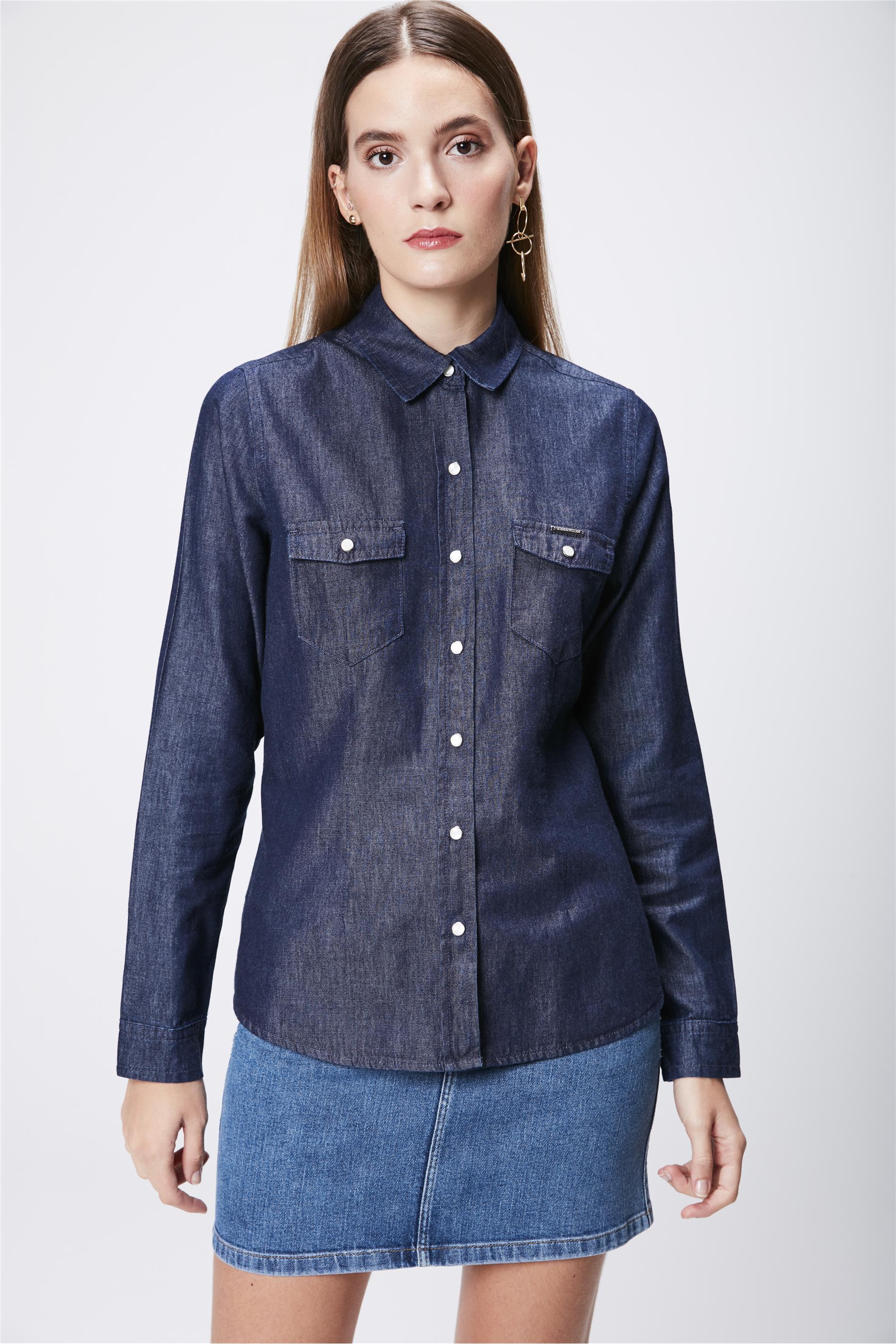 Camisa jeans hot sale damyller