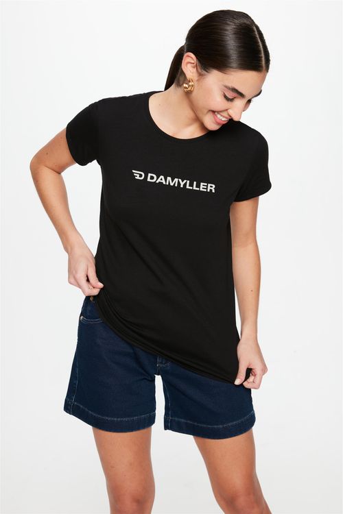 Camiseta com Estampa Damyller Feminina