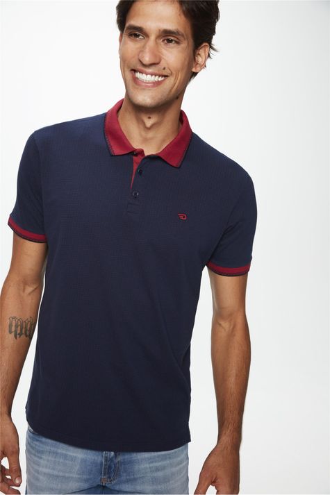 Camisa-Polo-Marinho-e-Bordo-Masculina-Frente--