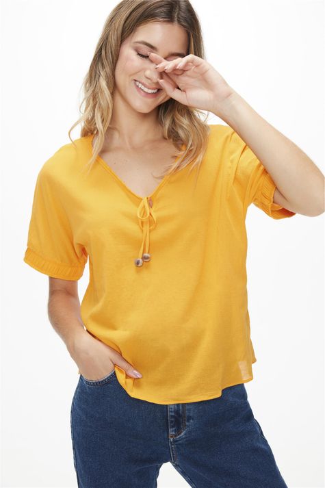 Blusa-com-Punho-de-Elastico-Laranja-Frente--