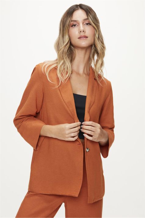 Blazer-Basico-Feminino-Terracota-Frente--