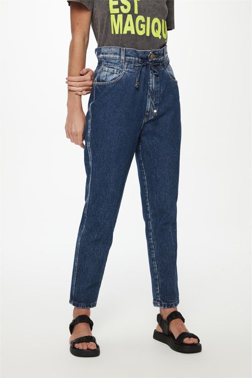 Calça Jeans Super Clochard Cropped