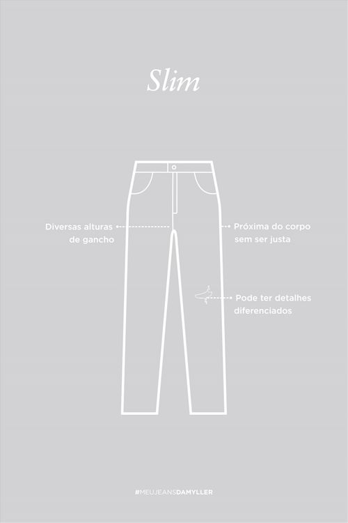 Calça Jeans Slim Cropped Ecodamyller