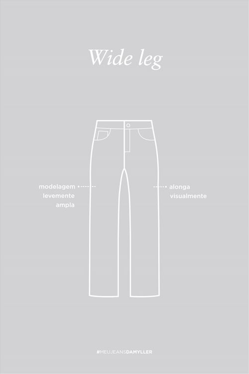 Calça Jeans Wide Leg G5 C1 Ecodamyller