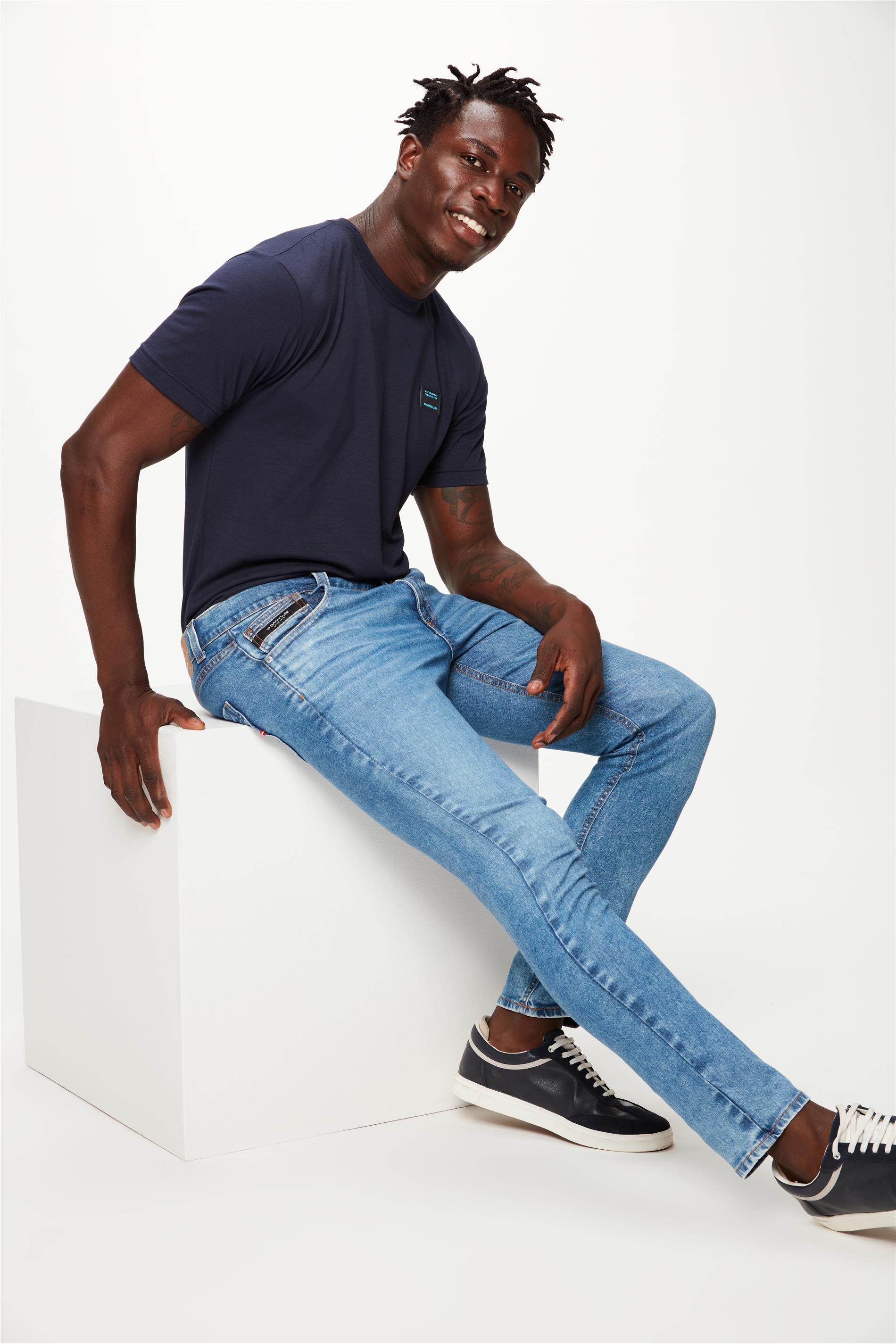 Calça Jeans Skinny Azul H&M