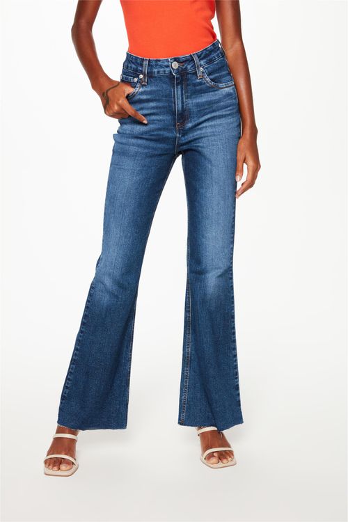 Calça Jeans Boot Cut com Marcações G5 C1