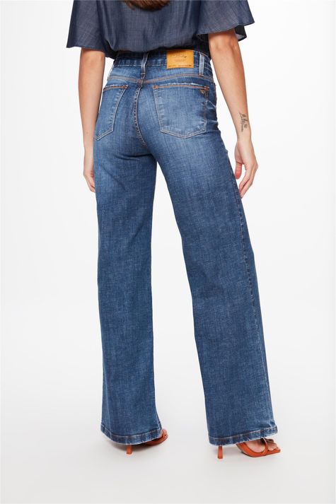 Calca-Jeans-Escura-New-Flare-G4-Costas--