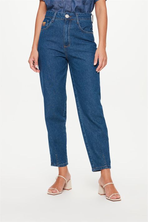 Calca-Jeans-Escuro-New-Mom-Cropped-G5-Frente--