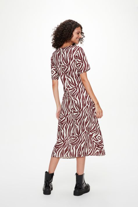 Vestido-Midi-com-Estampa-de-Zebra-Costas--