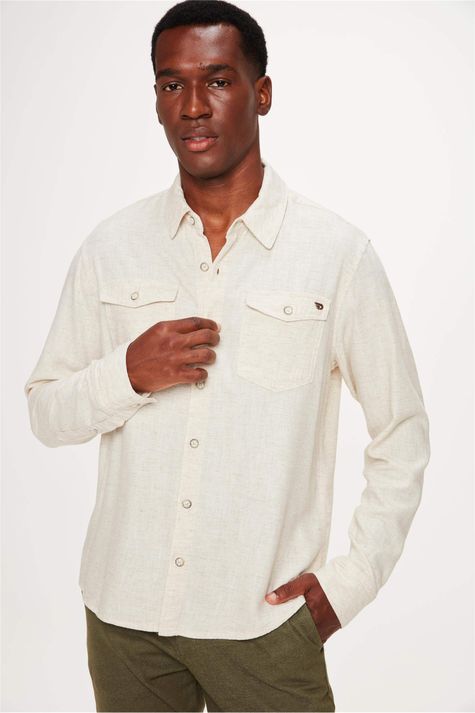 Camisa-Masculina-Comfort-com-Linho-Frente--