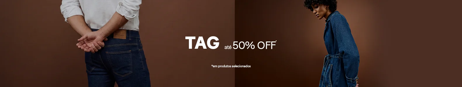 TAG - Com descontos de até 50%